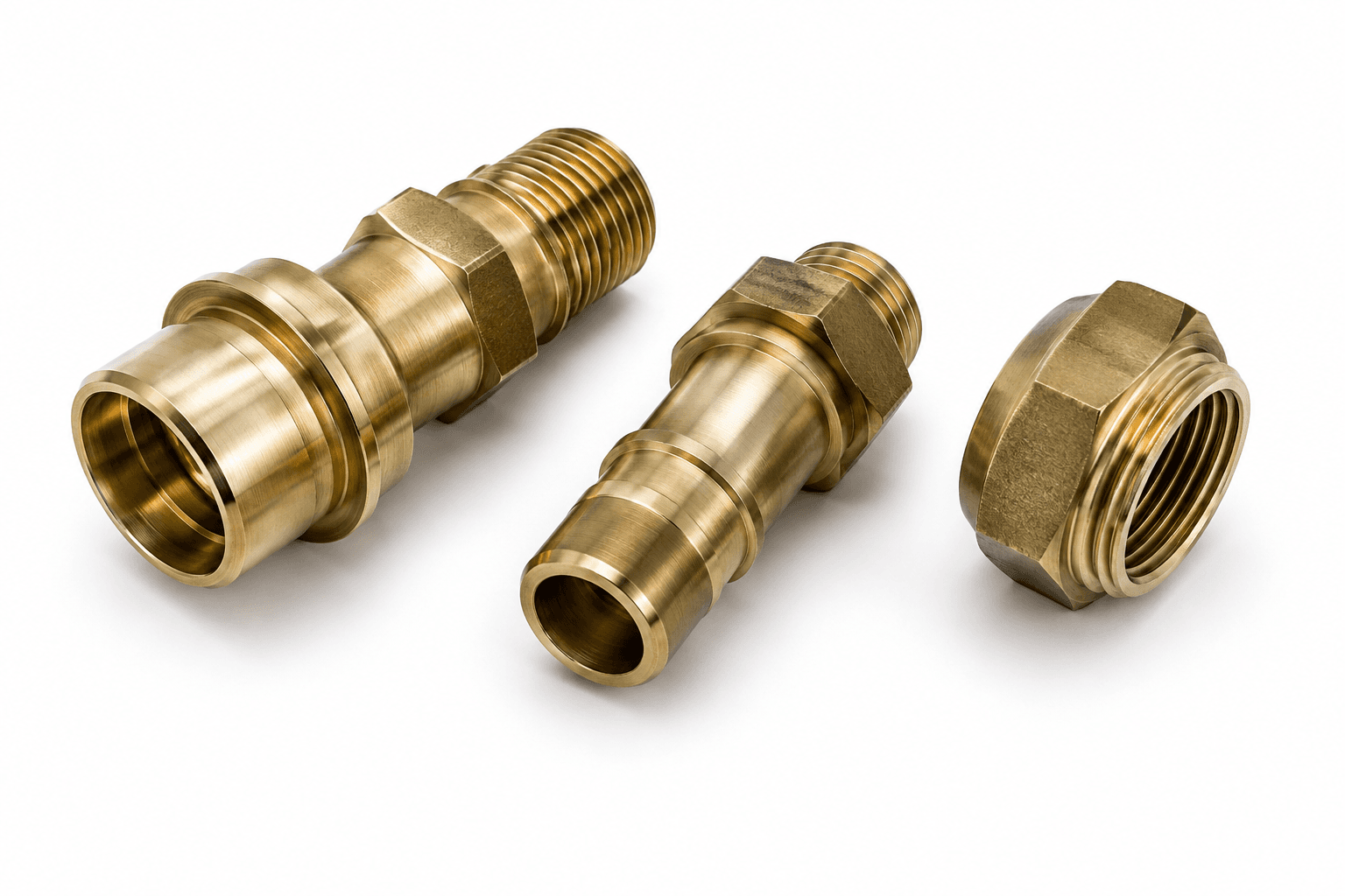 Precision machined brass components