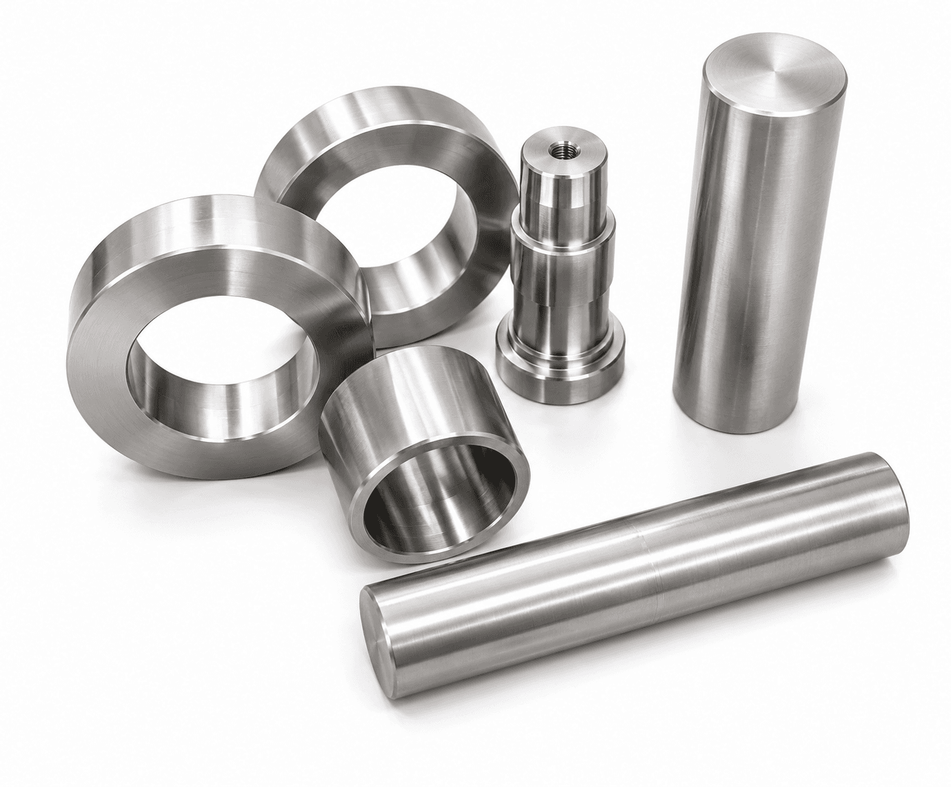 Precision machined rings and pins